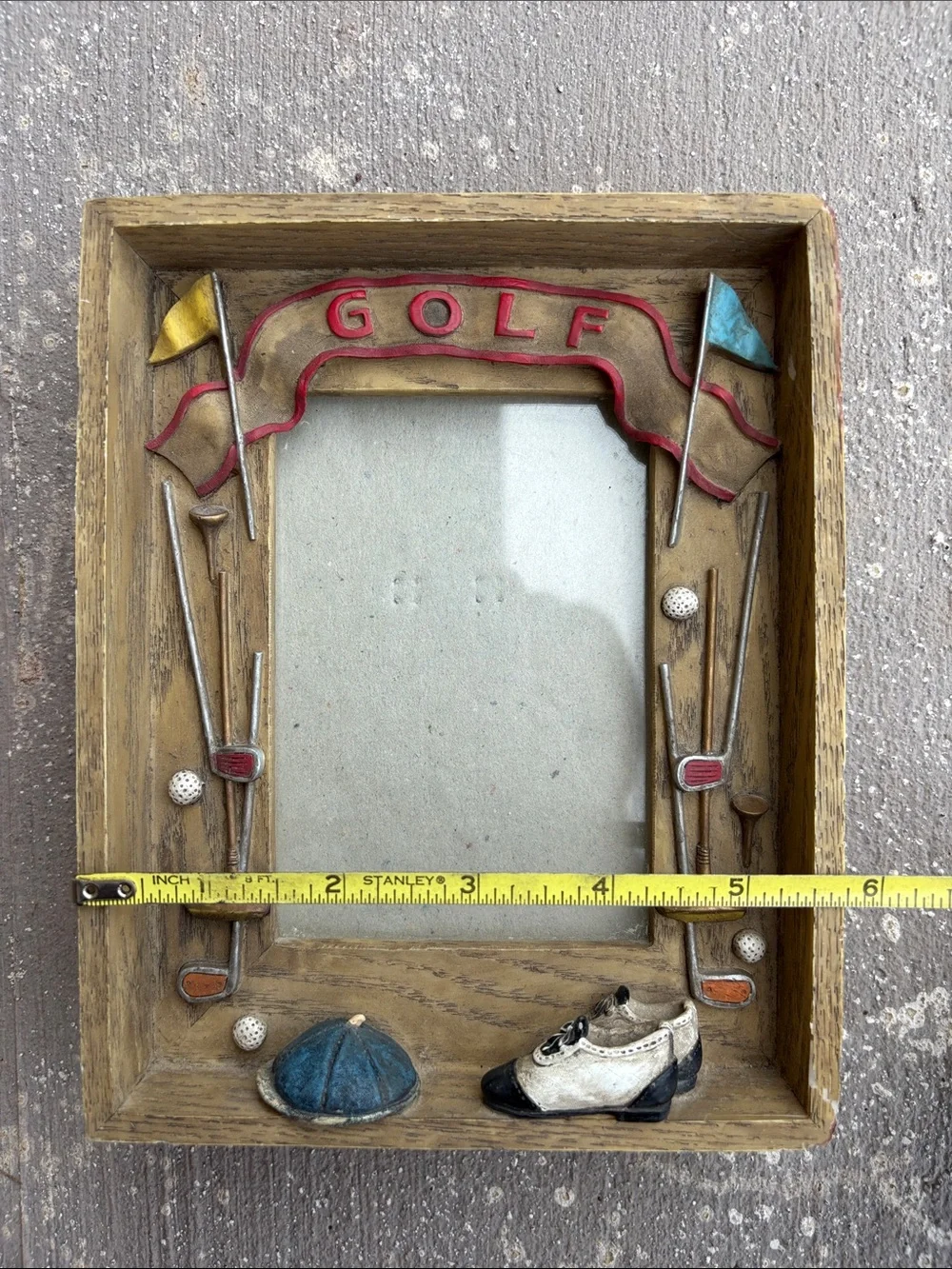 Vintage wood framed